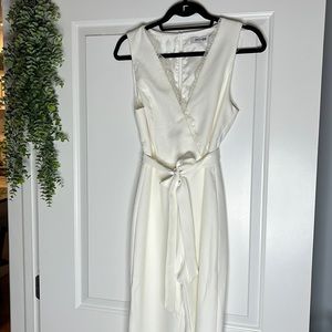 White with Lace Jumpsuit